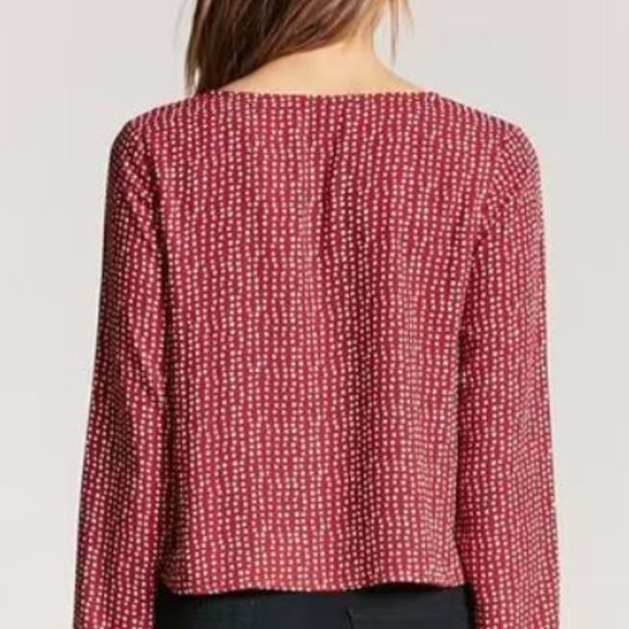 NWT F21 - Bohemeian Red Blouse - Picture 3 of 8